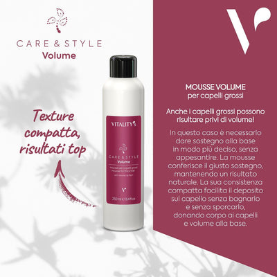 Vitality's Care & Style Mousse volume FUNZIONE